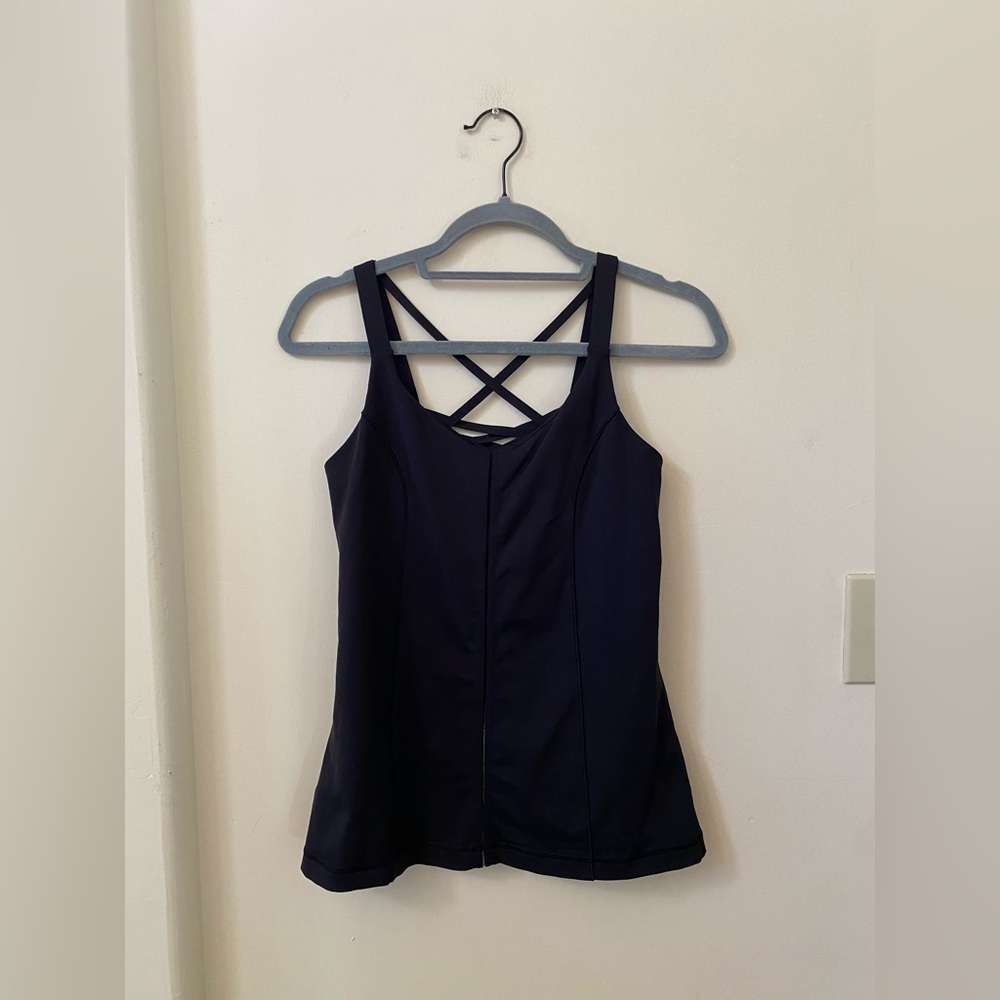 Lululemon Athletica Hot to Street Black Strappy Tank Top Size 6